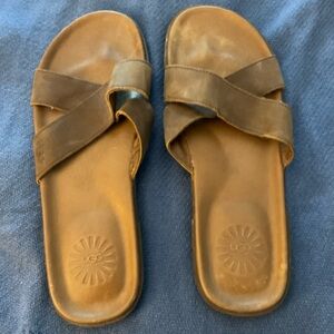 UGG AUSTRALIA SANDALS MENS SIZE 15 SLIP ON WAINSCOTT